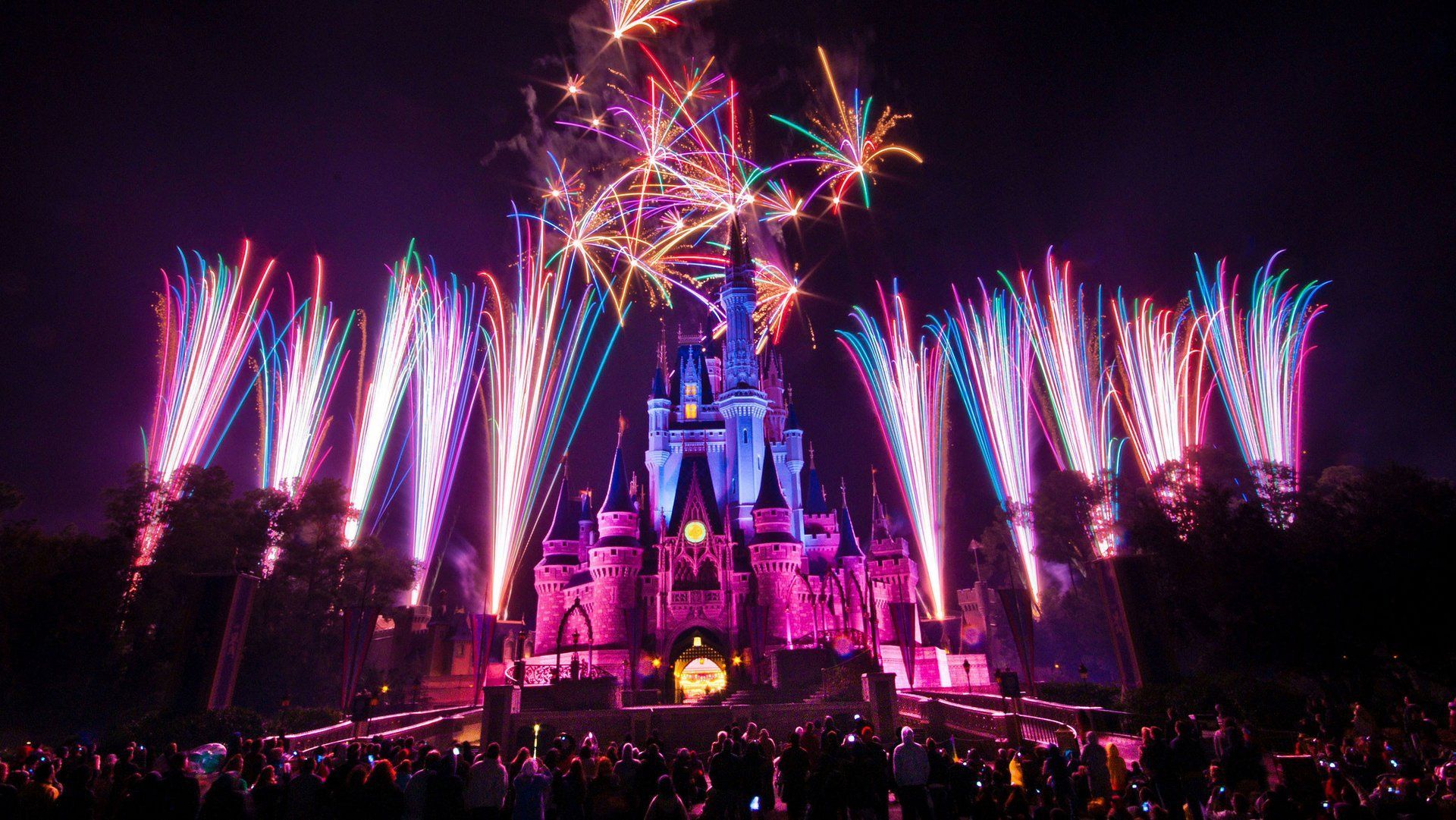 Castello Disney World fuochi artificio, 1920x1081 1080p, Laptop