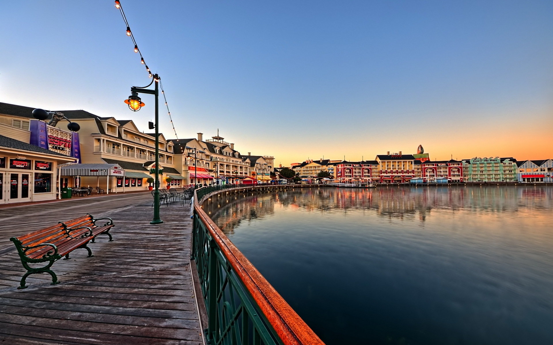 Disney BoardWalk al tramonto, 1920x1200 Full HD+ WUXGA, PC Desktop