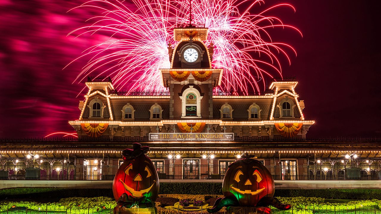 Castello Disney World Halloween fuochi, 1280x720 HD, PC Desktop