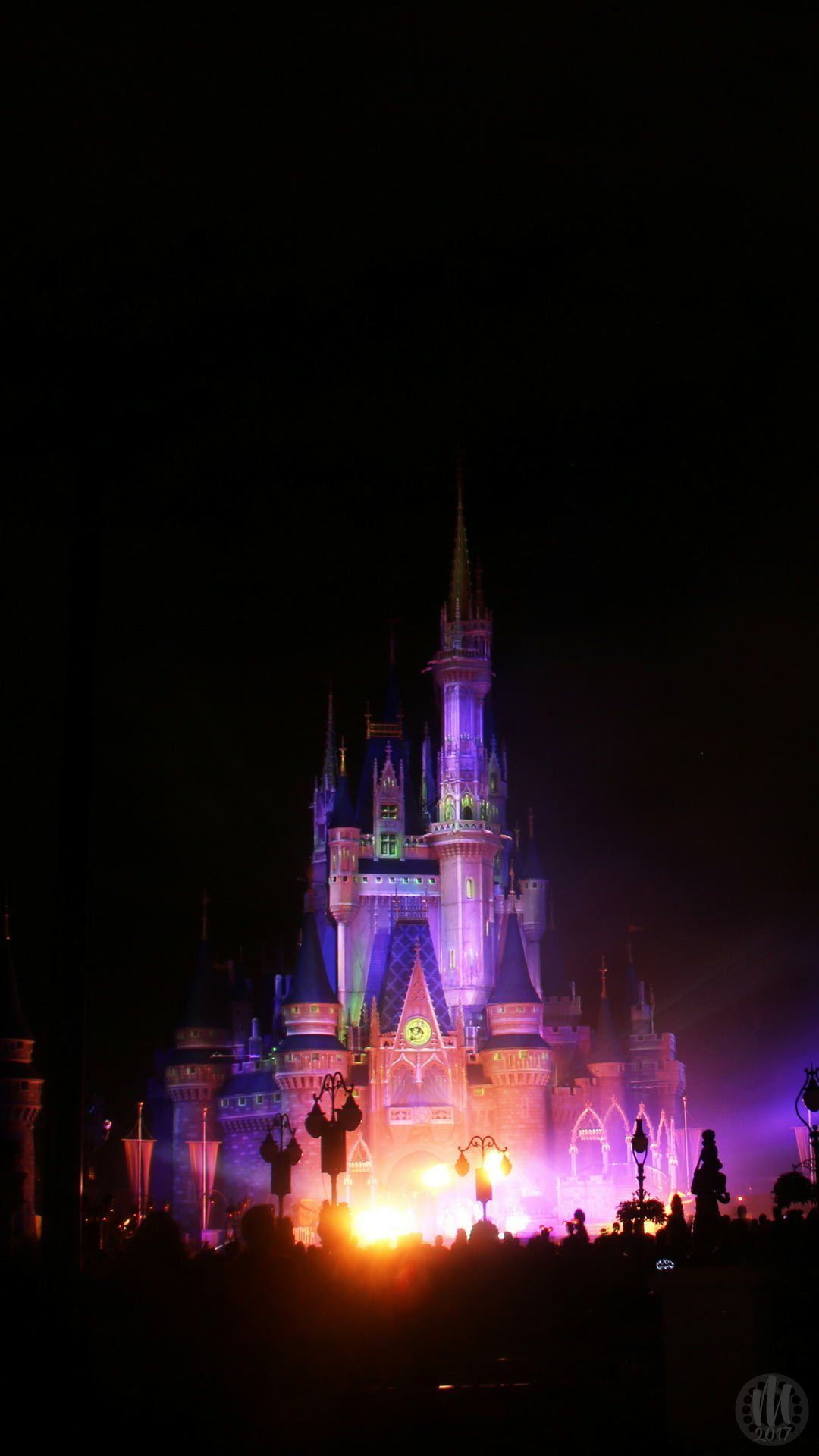 Castello Cinderella fuochi artificio Disney, 736x1104 Verticale, Mobile