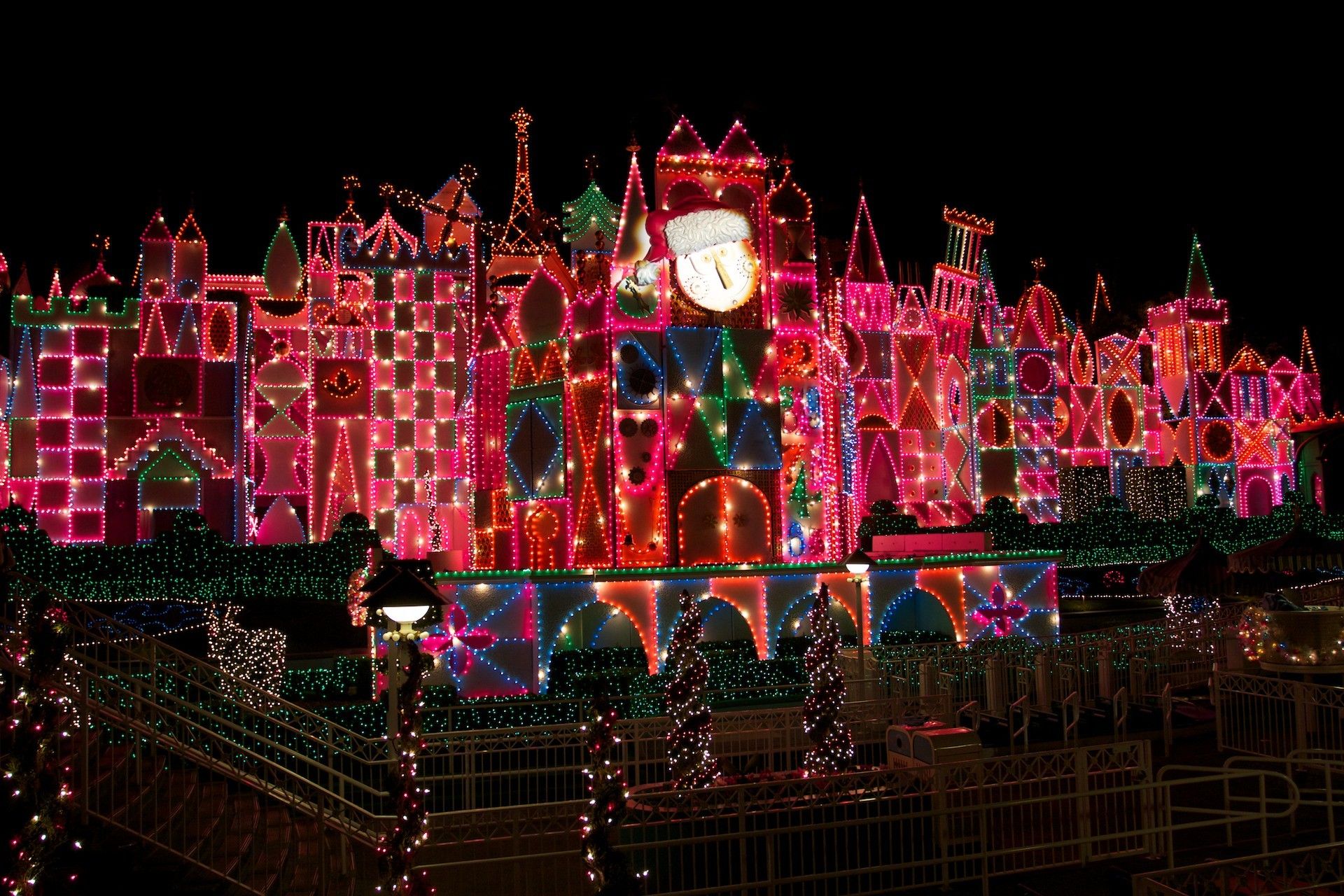 Castello Disney illuminato Natale, 1920x1280 Full HD+, Desktop