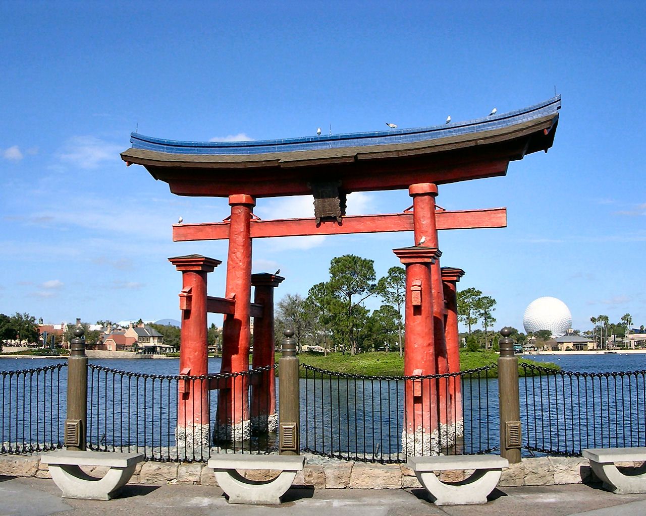 Torii Epcot Disney World, 1280x1024 720p, PC