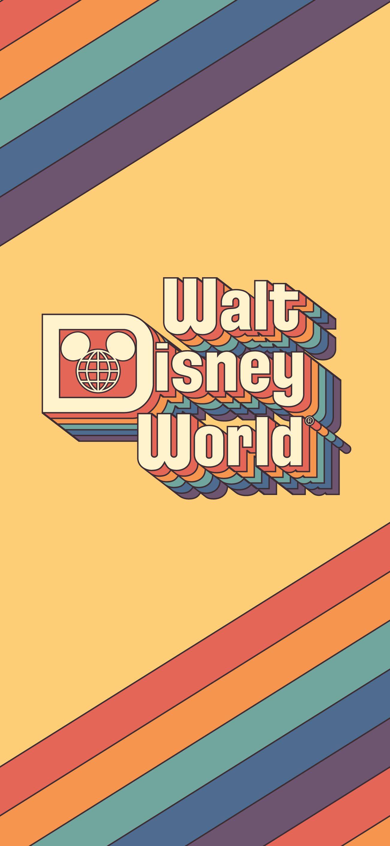 Logo vintage Walt Disney World, 1301x2820 Full HD Verticale, iPhone