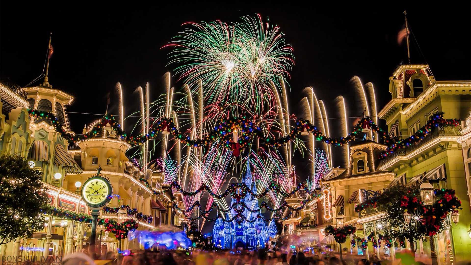 Disney World fuochi artificio notturni, 1920x1080 Full HD 1080p, Laptop