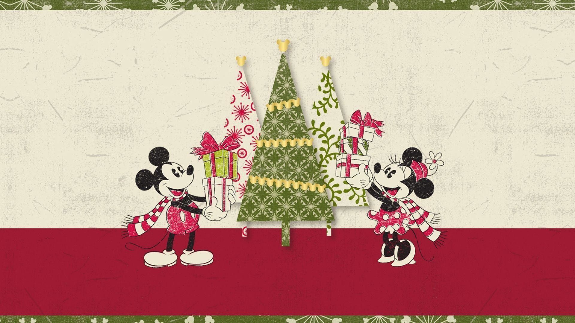 Topolino e Minnie Natale retrò, Minnie Mouse, 1920x1080 Full HD 1080p, Desktop