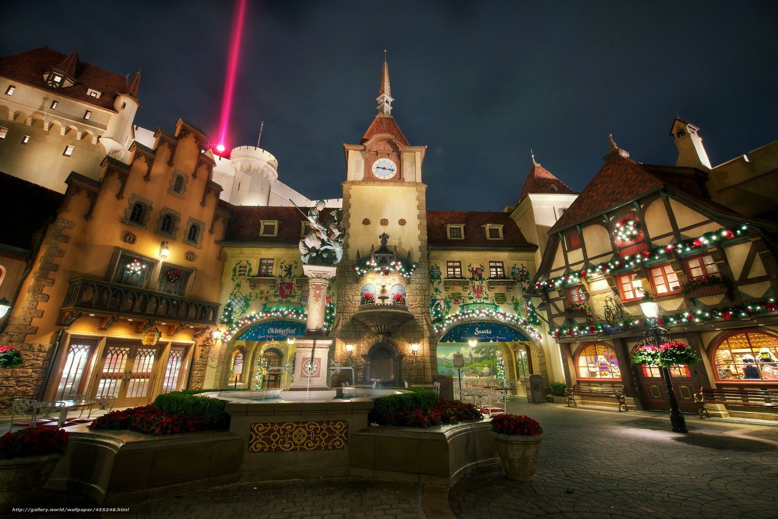 Padiglione Germania Epcot notturno, 1600x1067 HD, Laptop