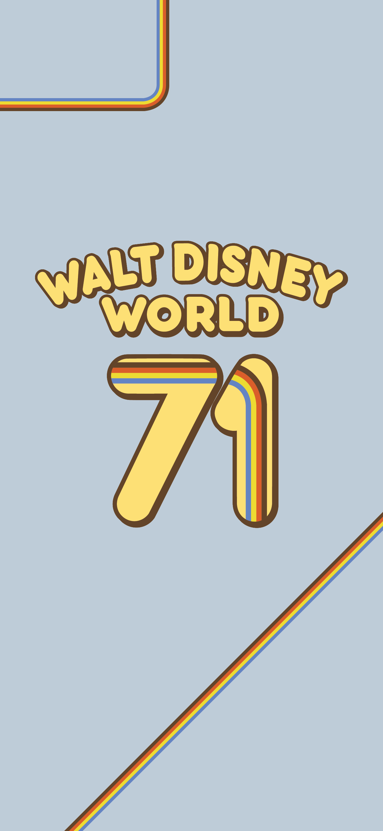 Walt Disney World 71 retro, 1301x2820 Full HD Verticale, Smartphone
