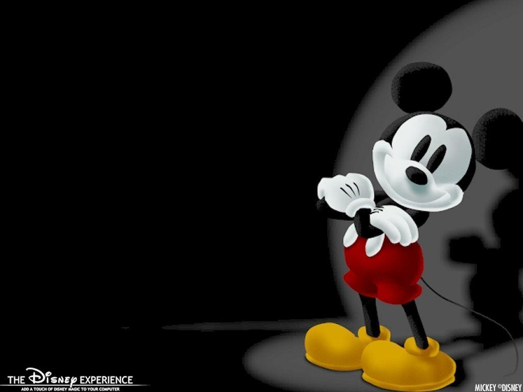 Topolino Disney sfondo nero, Mickey Mouse, 1024x768 HD, Desktop