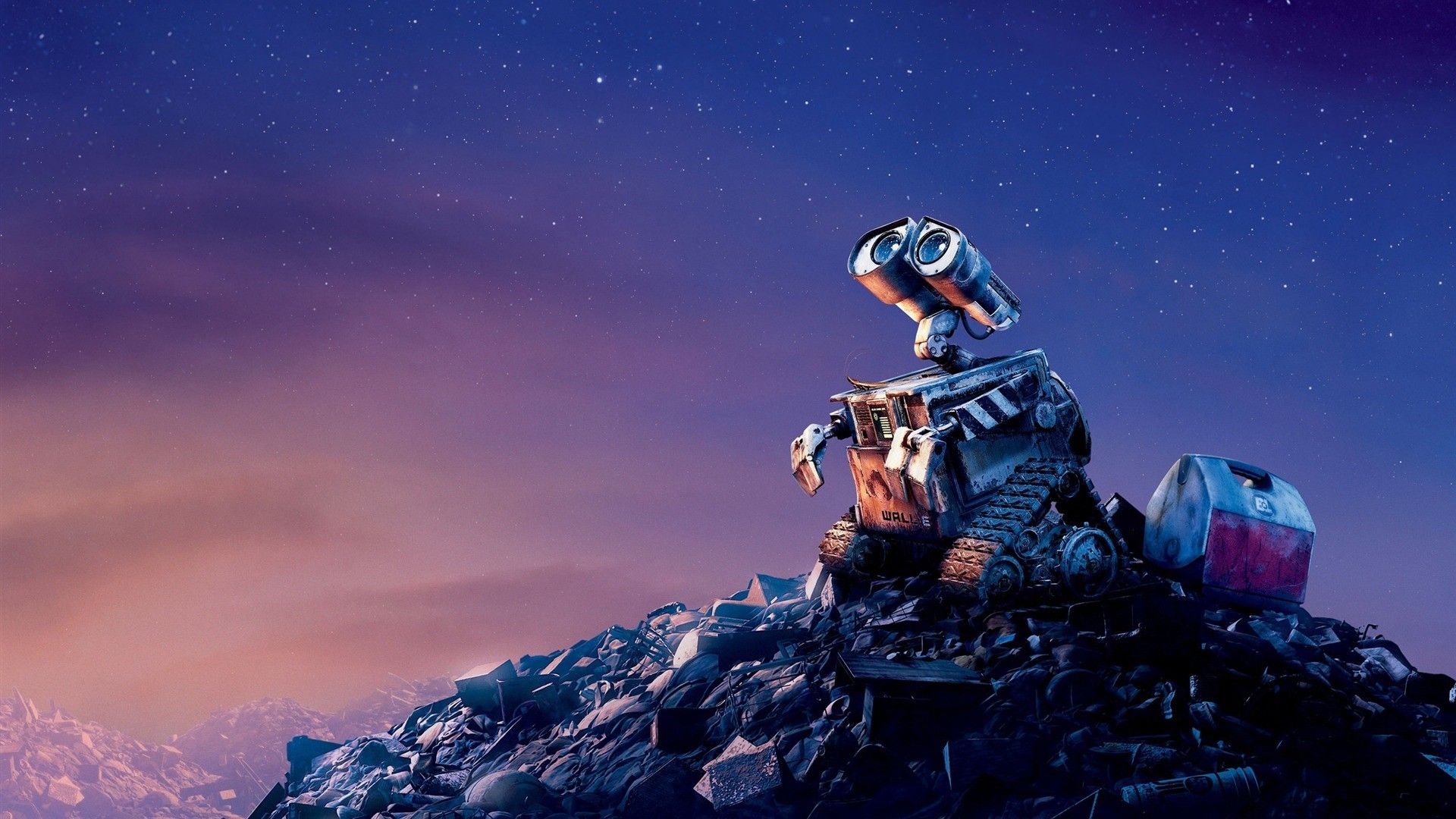Wall-E su collina di rifiuti, 1920x1080 1080p, PC Desktop