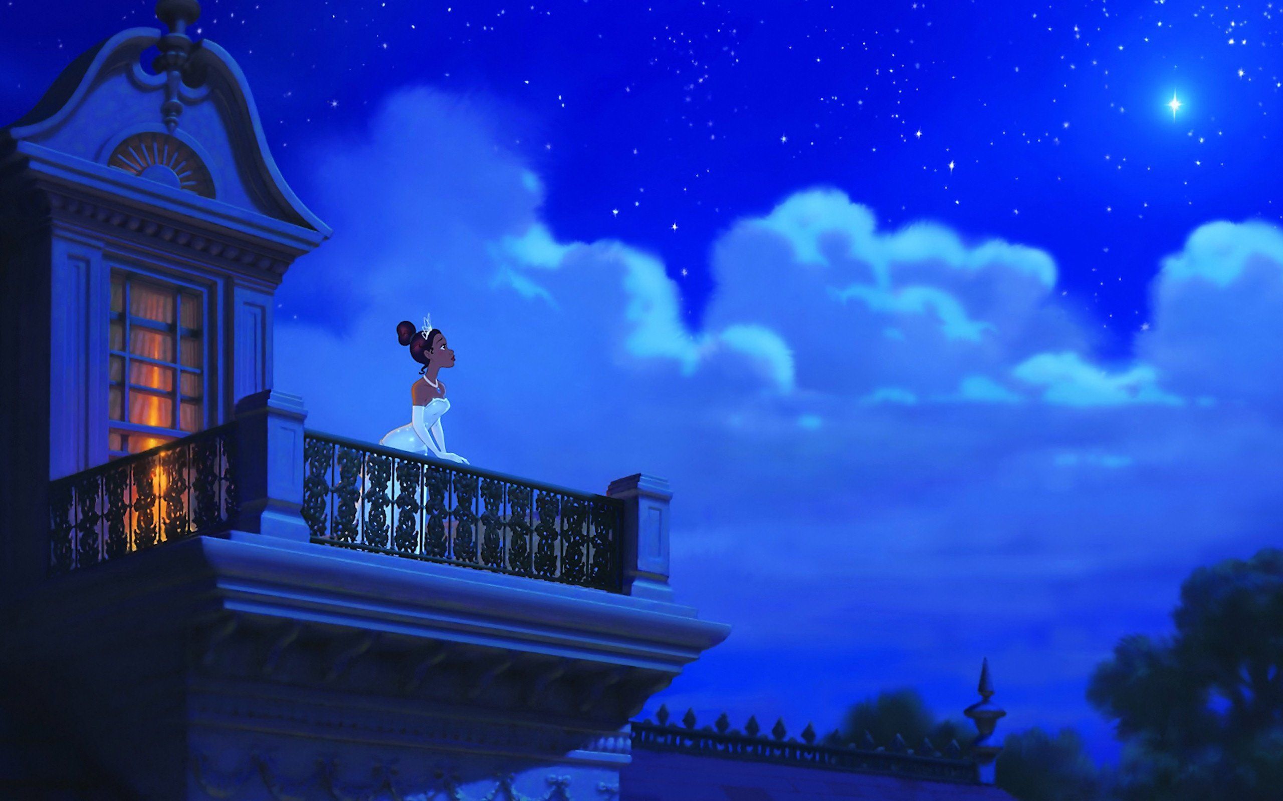 Principessa balcone notte stellata, 2560x1600 2K, PC