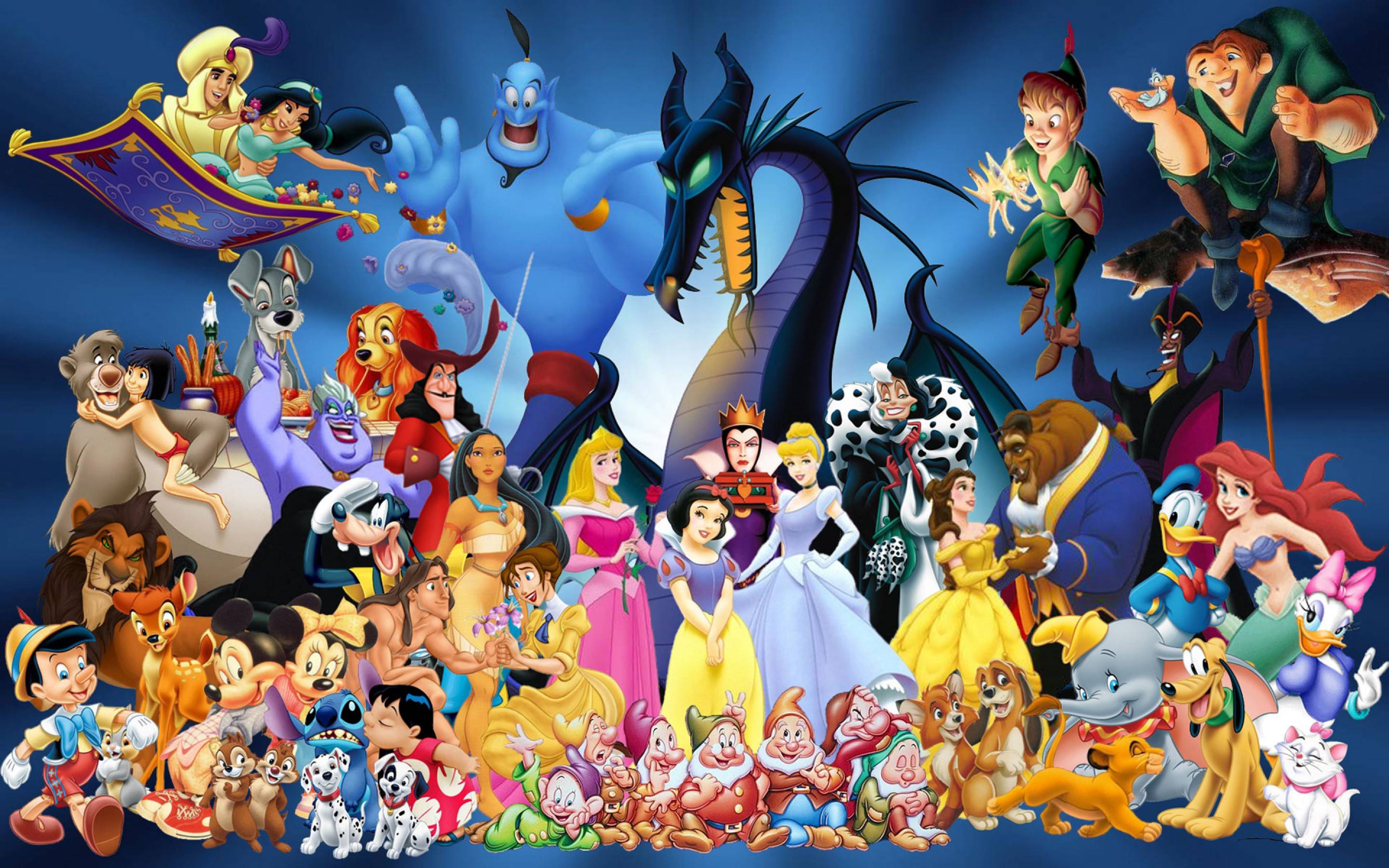 Collage personaggi Disney classici, 2880x1800 2K, Desktop