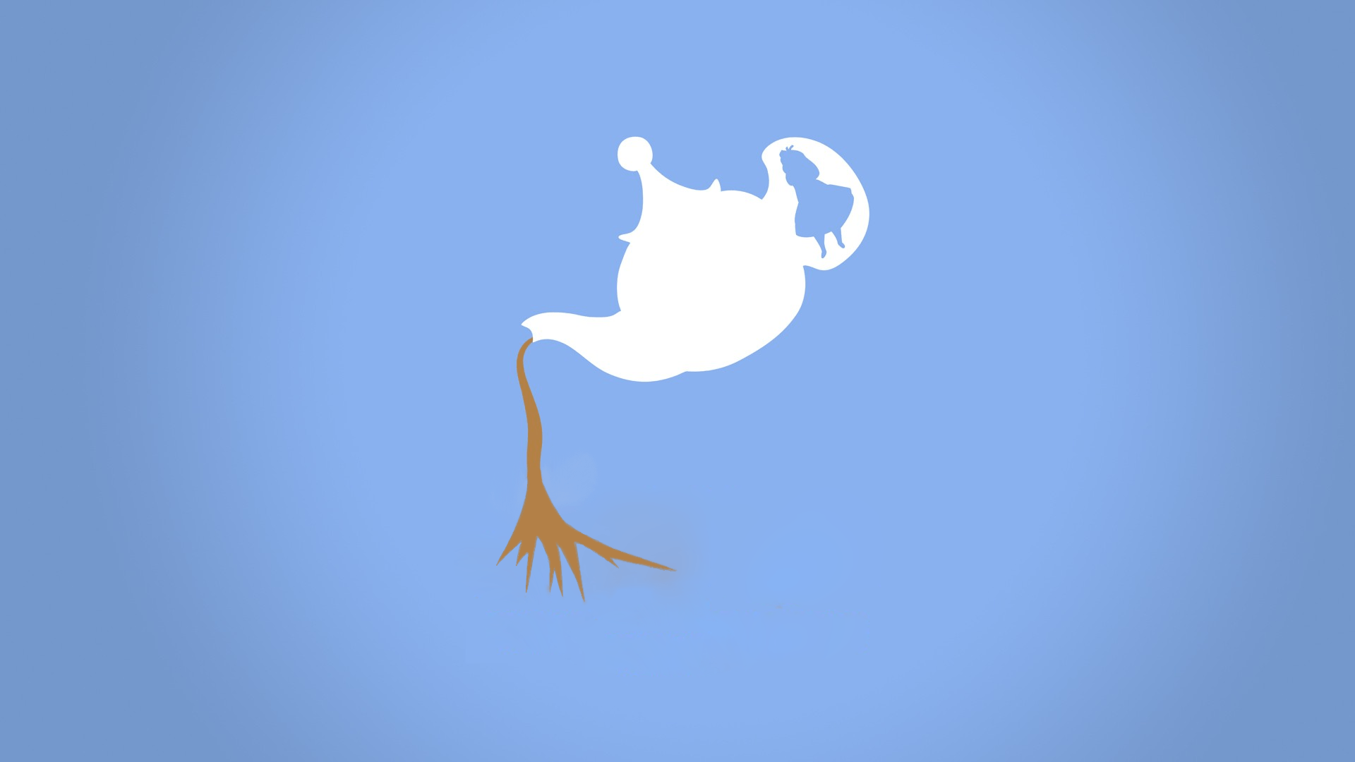 Lampada magica Aladdin minimalista, 1920x1080 Full HD, PC Desktop