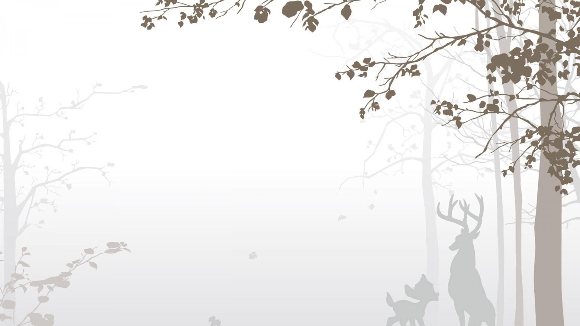 Bambi cervo foresta silhouette, 1920x1080 Full HD 1080p, PC Desktop