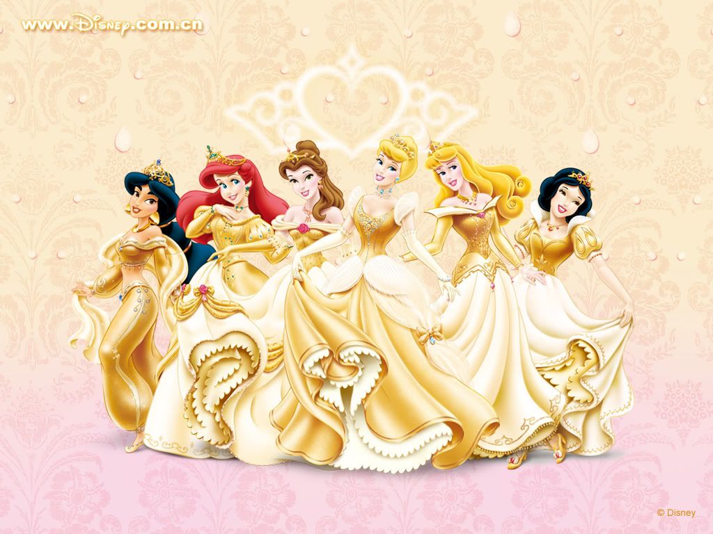 Principesse Disney abiti dorati, 1024x768 HD, PC Desktop