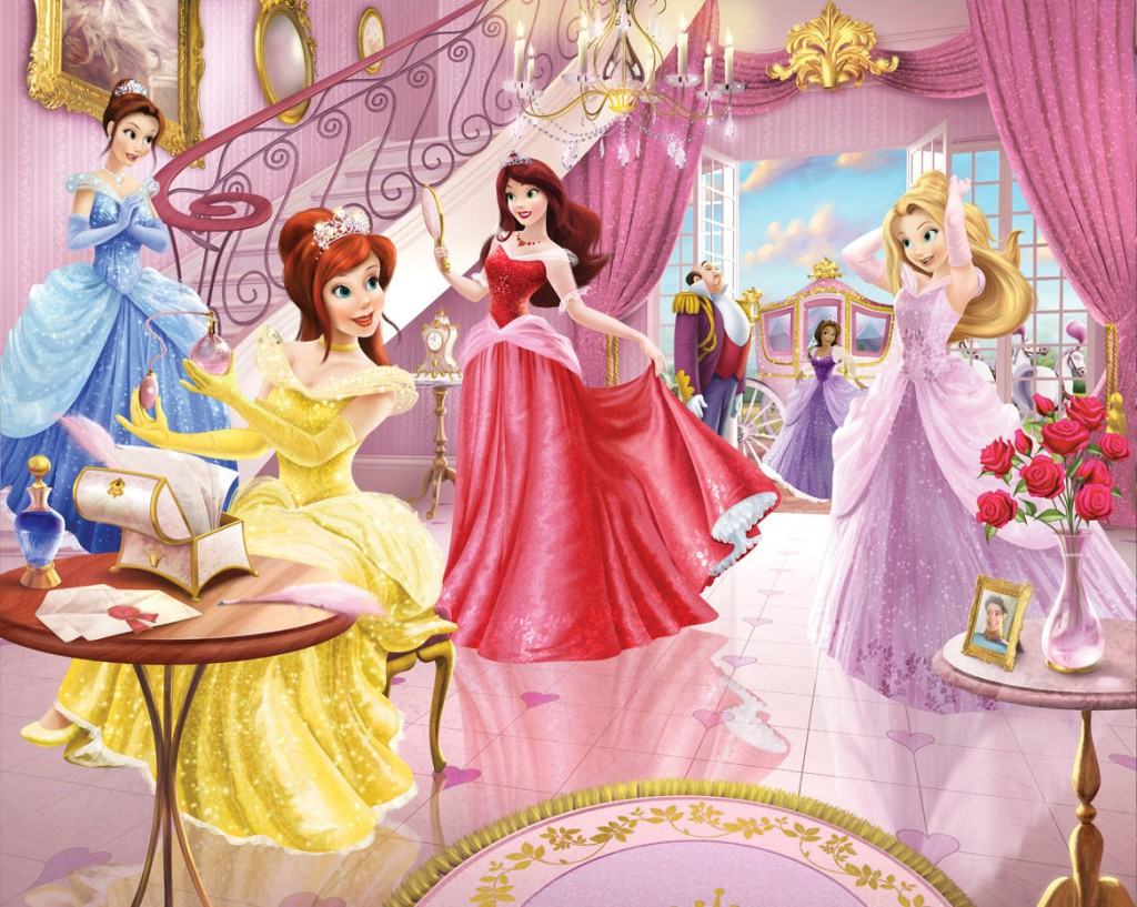 Principesse Disney nel castello, 1024x817 HD, Laptop