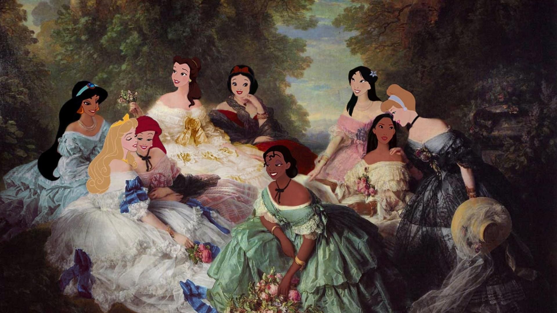 Principesse Disney dipinto classico, 1920x1080 Full HD, Desktop
