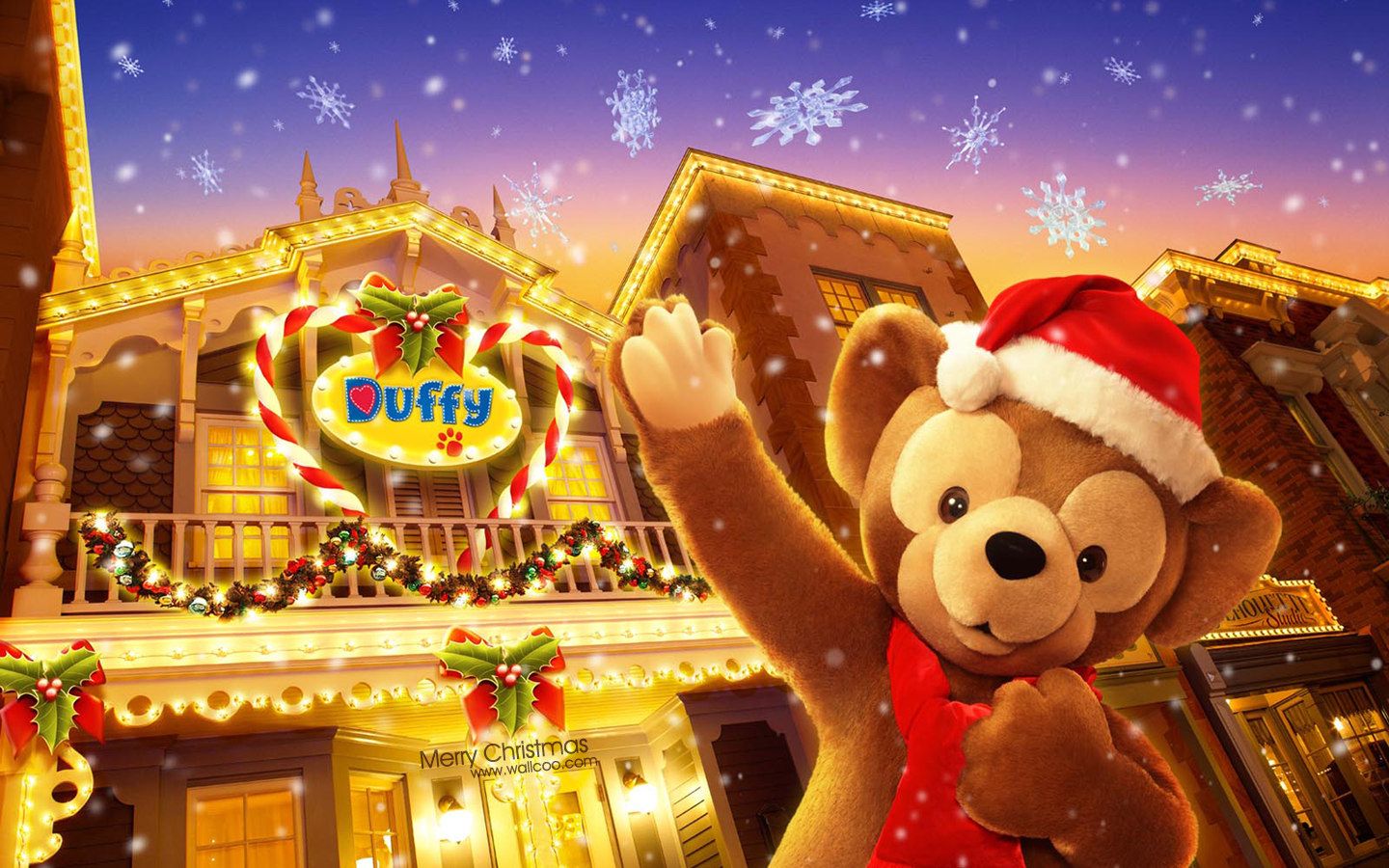 Duffy orso Natale Disneyland, 1440x900 720p, Laptop