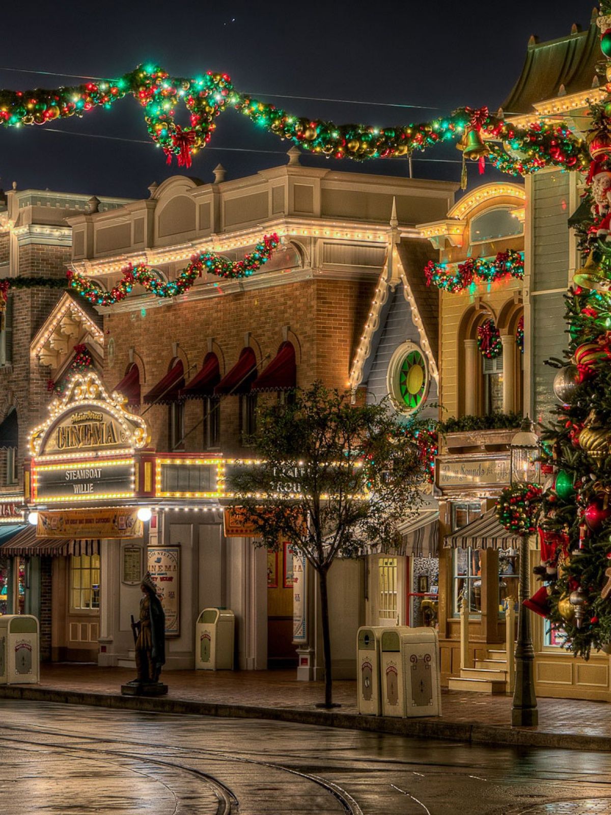 Disneyland Main Street natalizio, 1200x1600 Verticale, Telefono