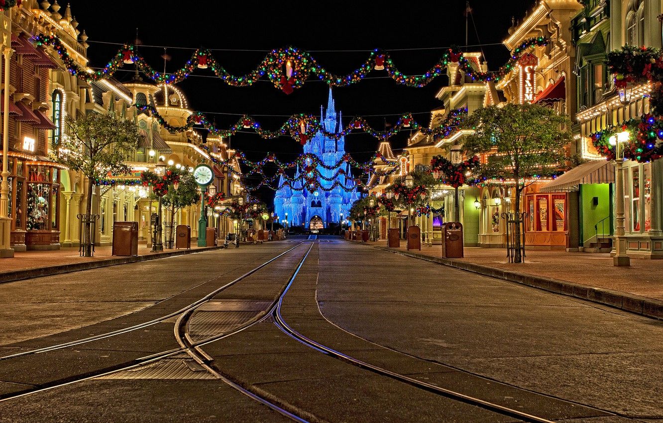Disneyland Main Street Natale, 1280x853 HD, Desktop