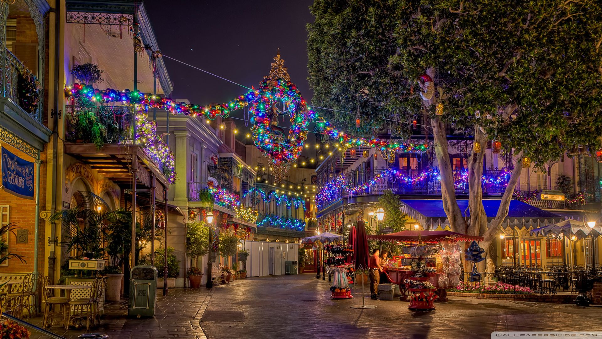 Disneyland Main Street natalizio, 1600x1200 900p, Desktop