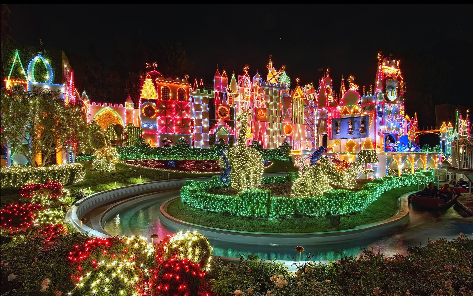 Disneyland castello luci natalizie, 1920x1200 WUXGA, Laptop