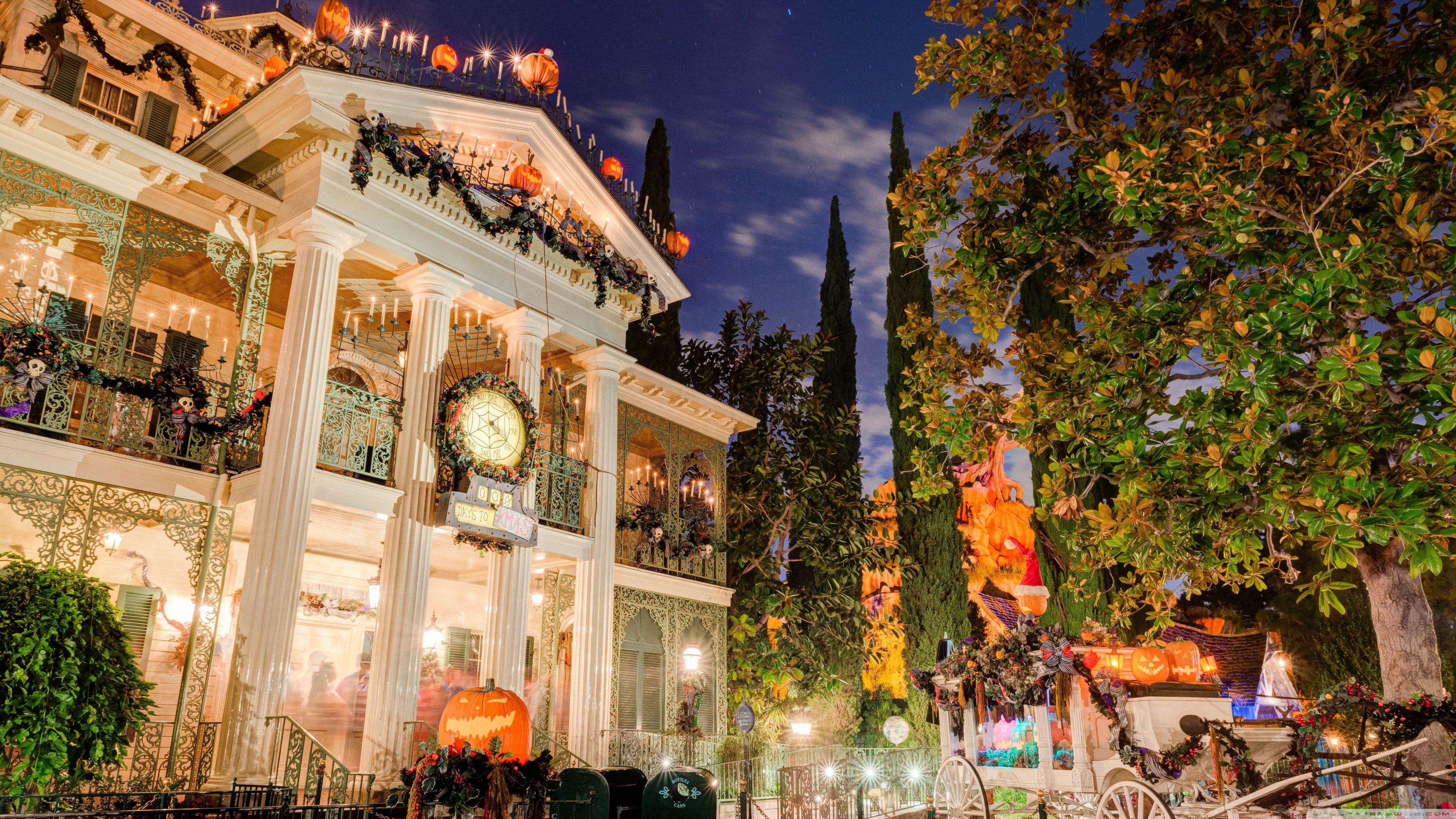 Haunted Mansion Disneyland Halloween, 3840x2160 Ultra HD, 4K TV