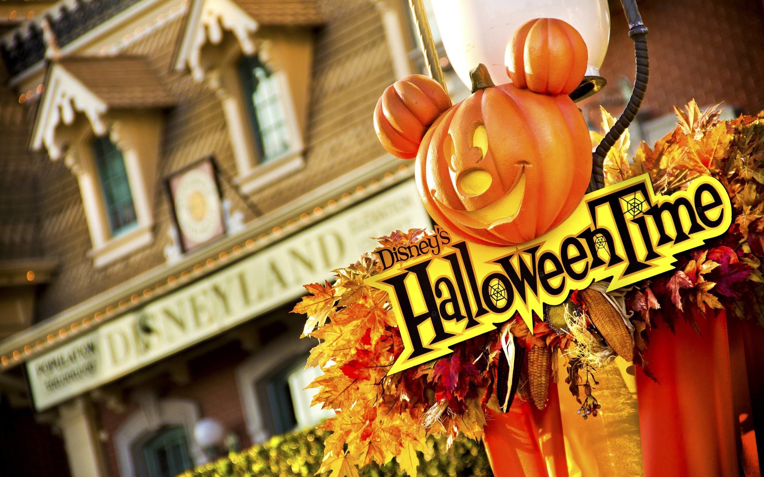 Zucche Halloween castello Disney, classici d'animazione, 1920x1080 Full HD 1080p, PC