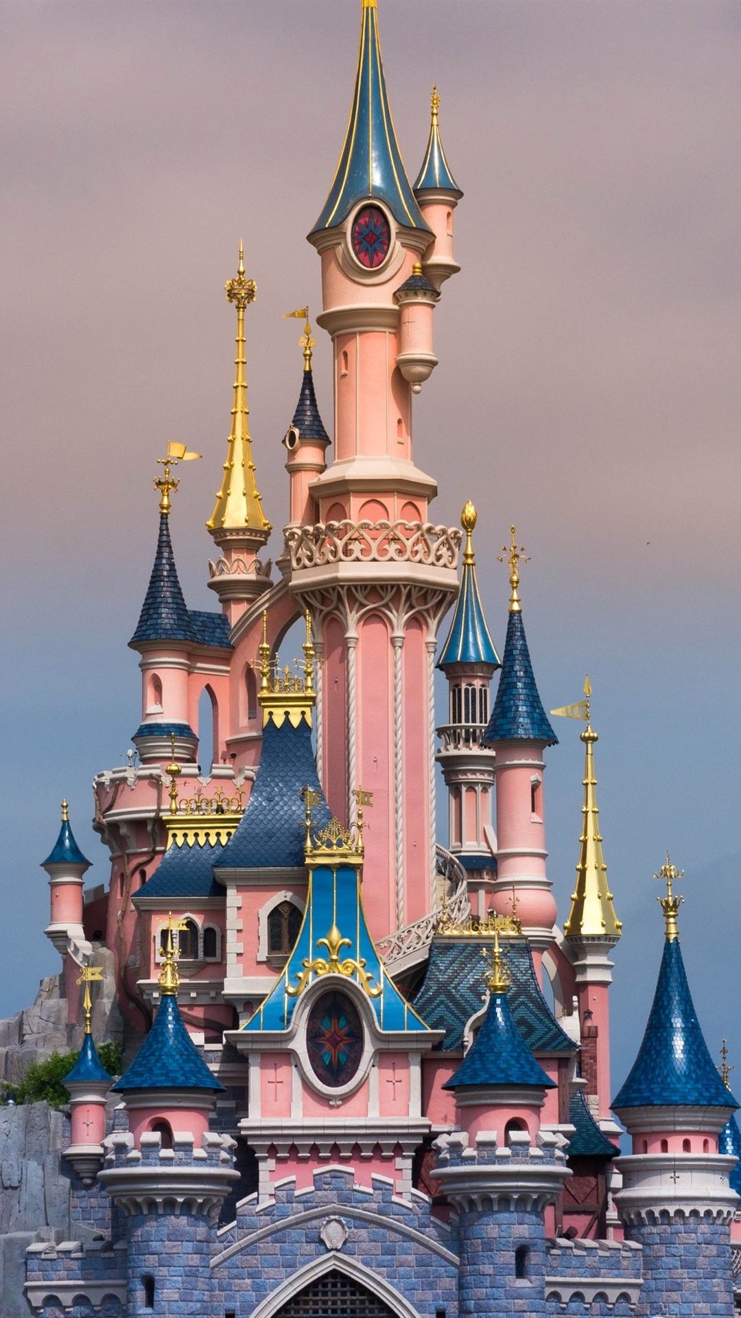Castello Disneyland notte, 1080x1920 Verticale, iPhone