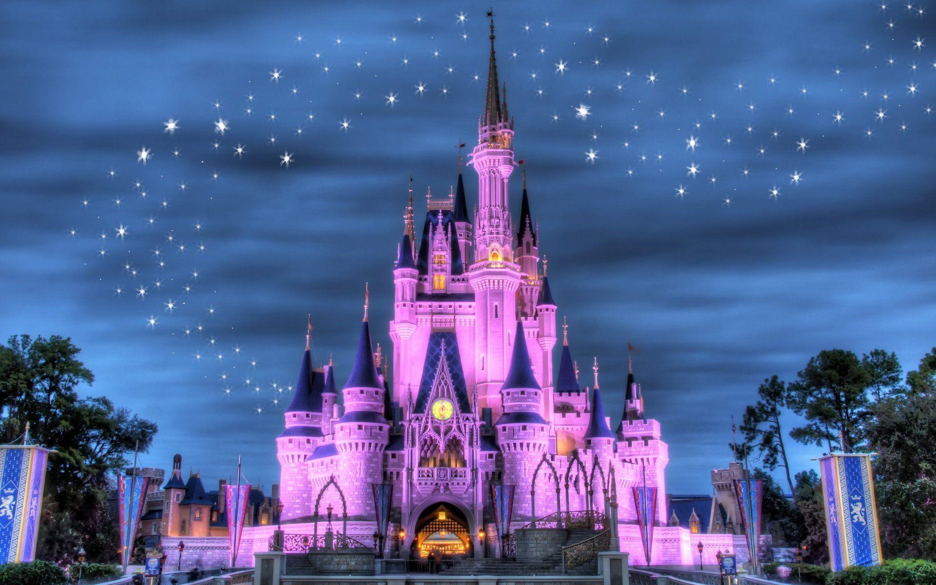 Castello Disney con logo Walt Disney, classici d'animazione, 1080x1920 Full HD Verticale, iPhone Air