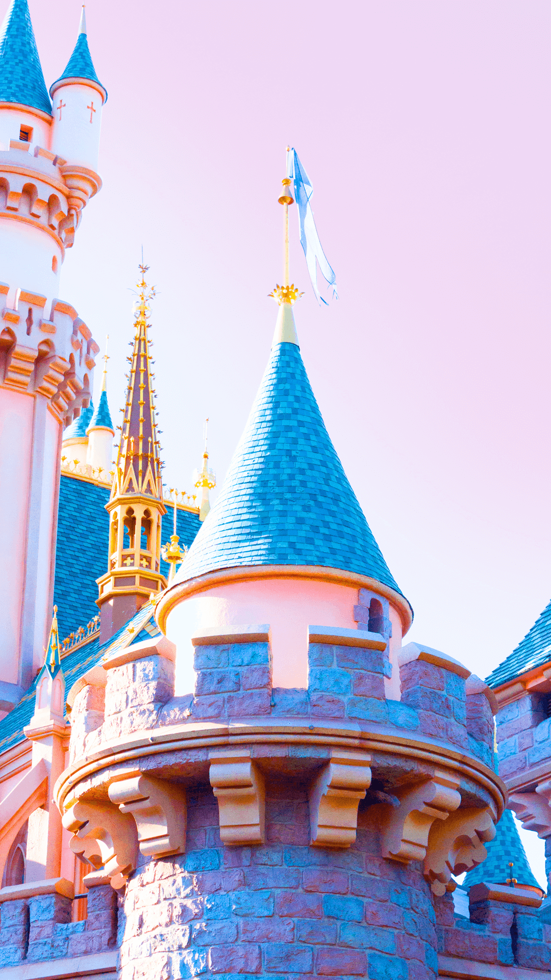Castello Disneyland torri blu, 1080x1920 Full HD Verticale, iPhone Pro Max