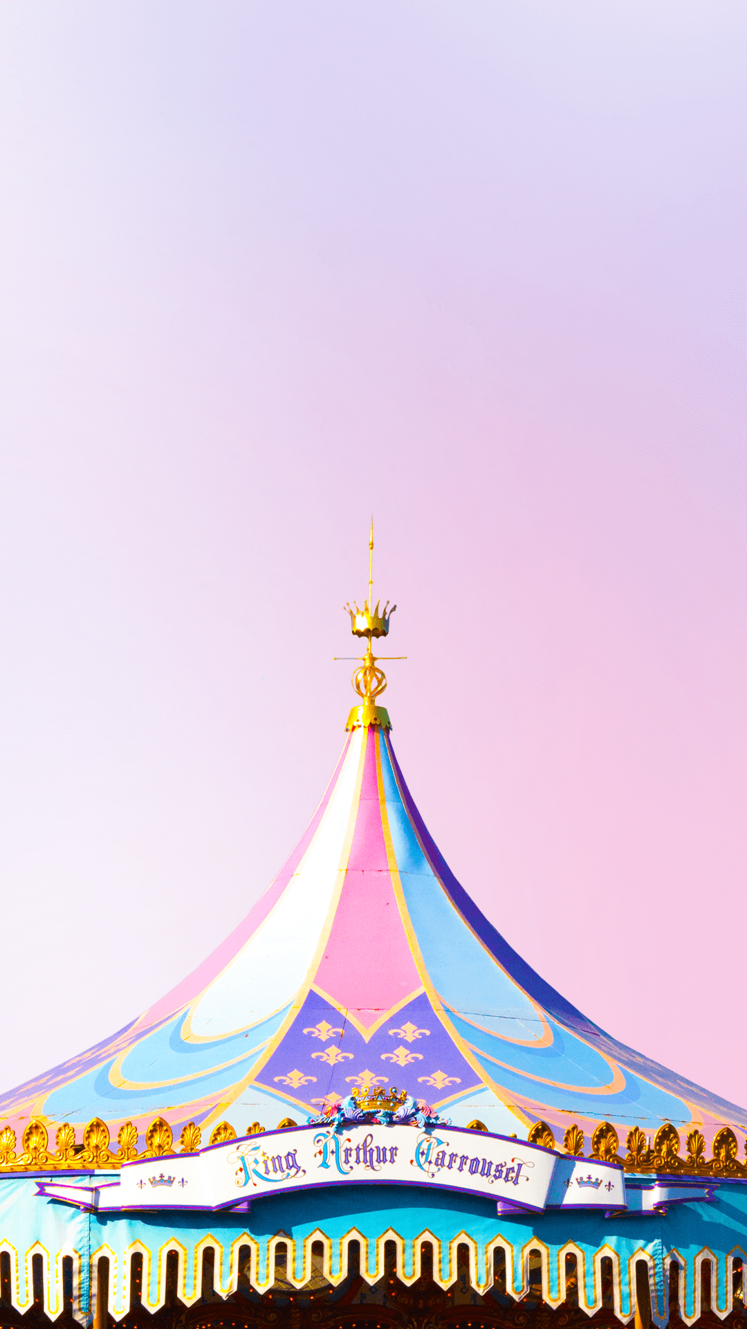 Tetto giostra Disneyland pastello, 1080x1920 Full HD Verticale, iPhone
