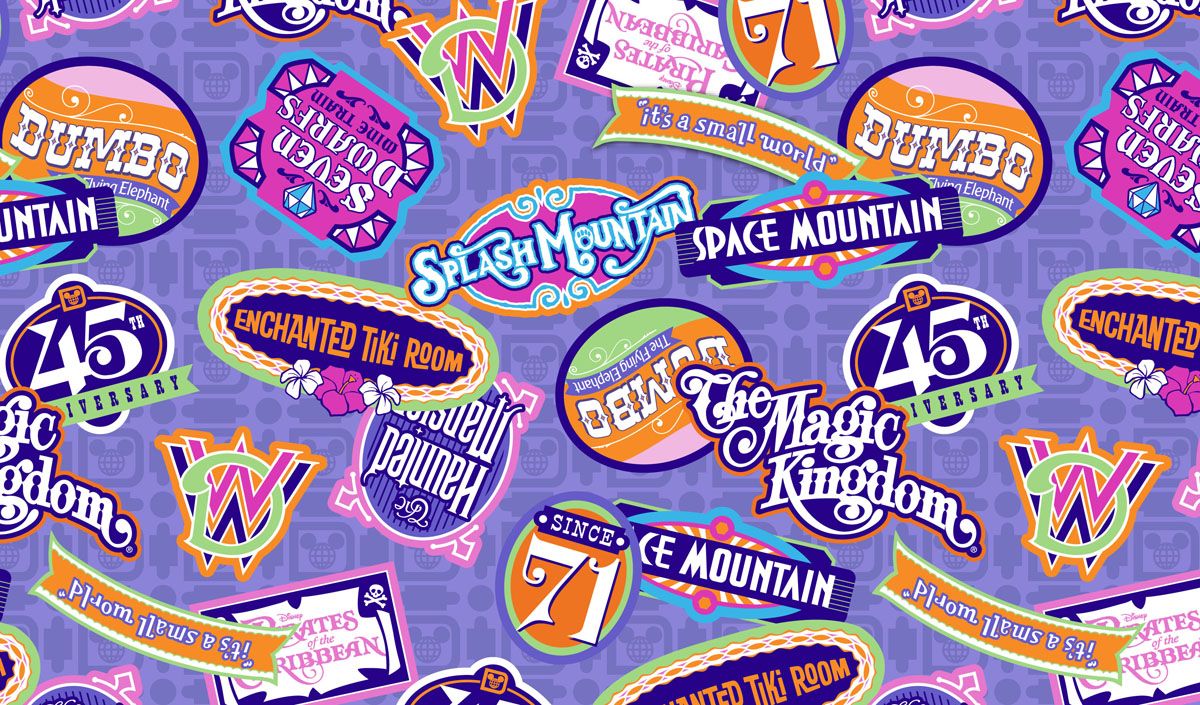 Magic Kingdom loghi retro colorati, 1200x705 HD, PC