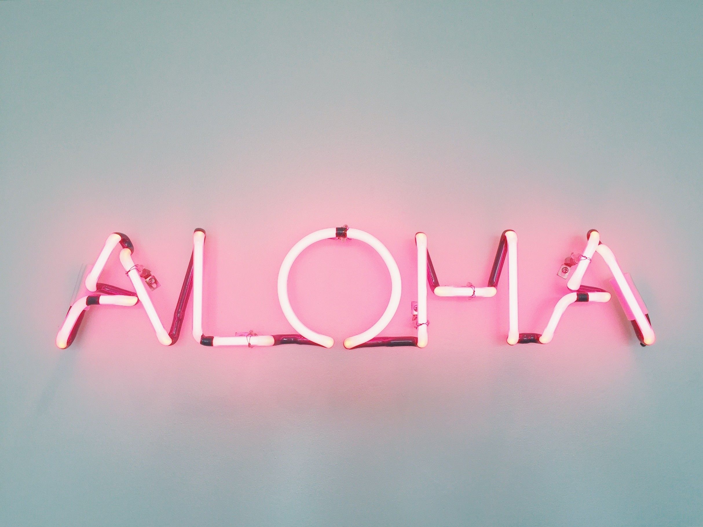 Insegna neon rosa Aloha, 2428x1821 Hi-Res, Dell XPS
