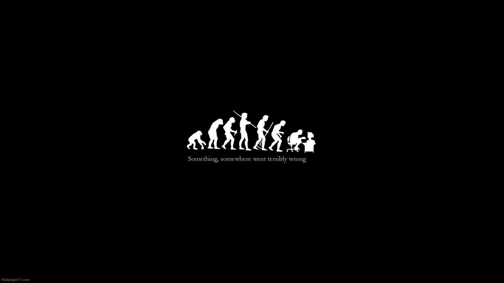 Evoluzione umana silhouette umoristica, 1920x1080 1080p, Dell XPS
