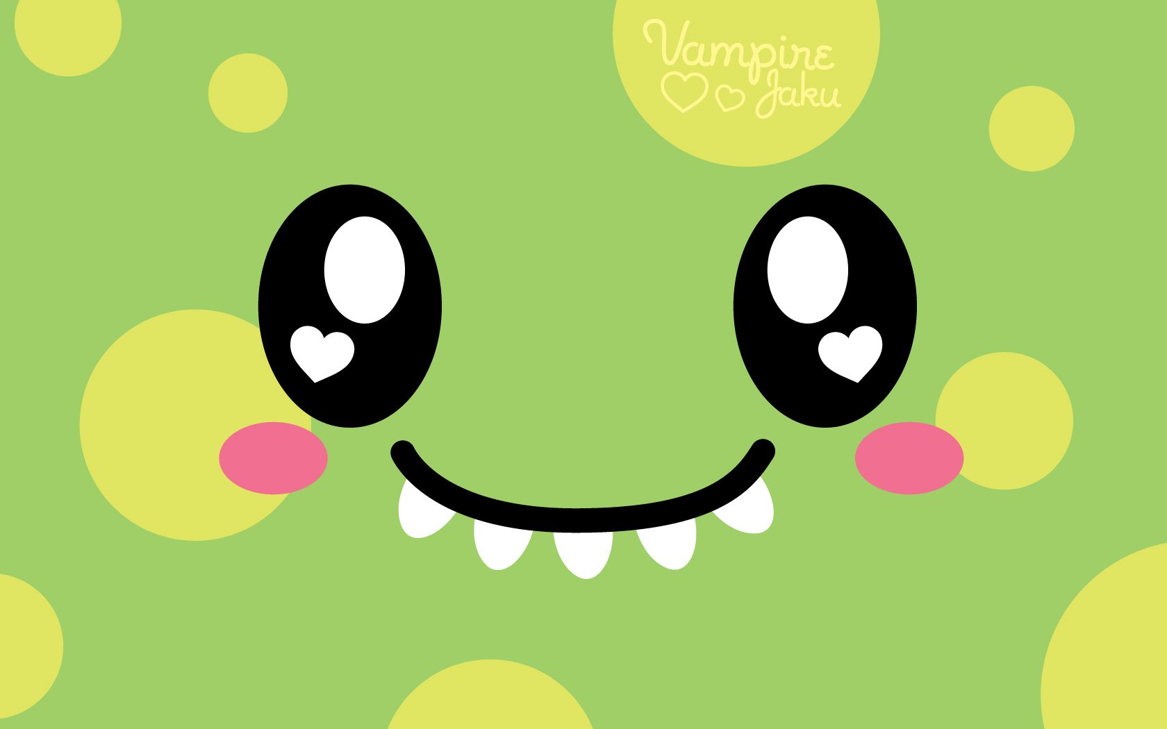 Mostro verde carino sorridente, 1680x1050 HD, Notebook