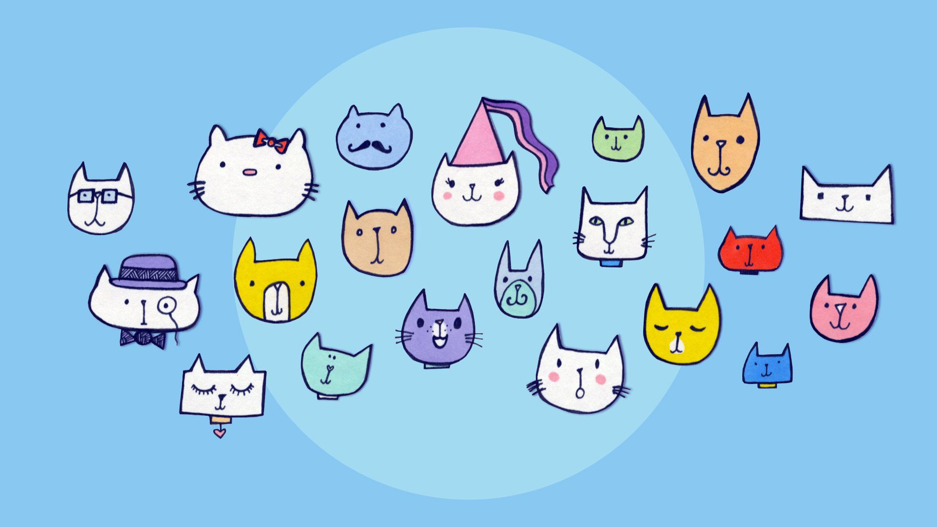 Facce di gatti carine, 1920x1080 Full HD 1080p, HP Laptop