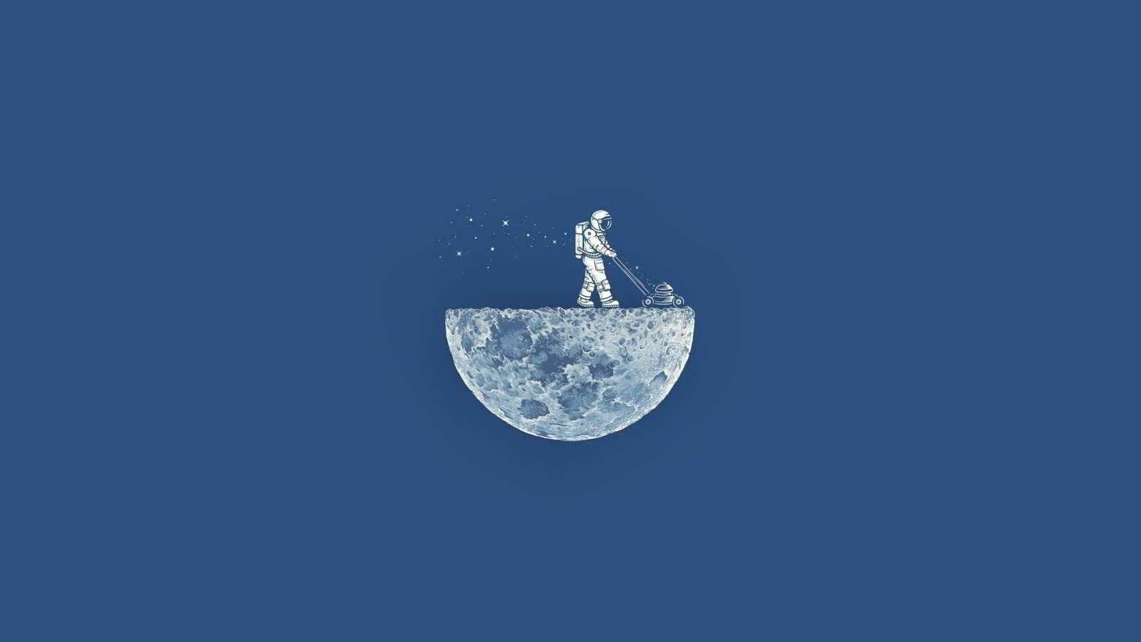 astronauta cammina luna, 1600x900 900p, PC