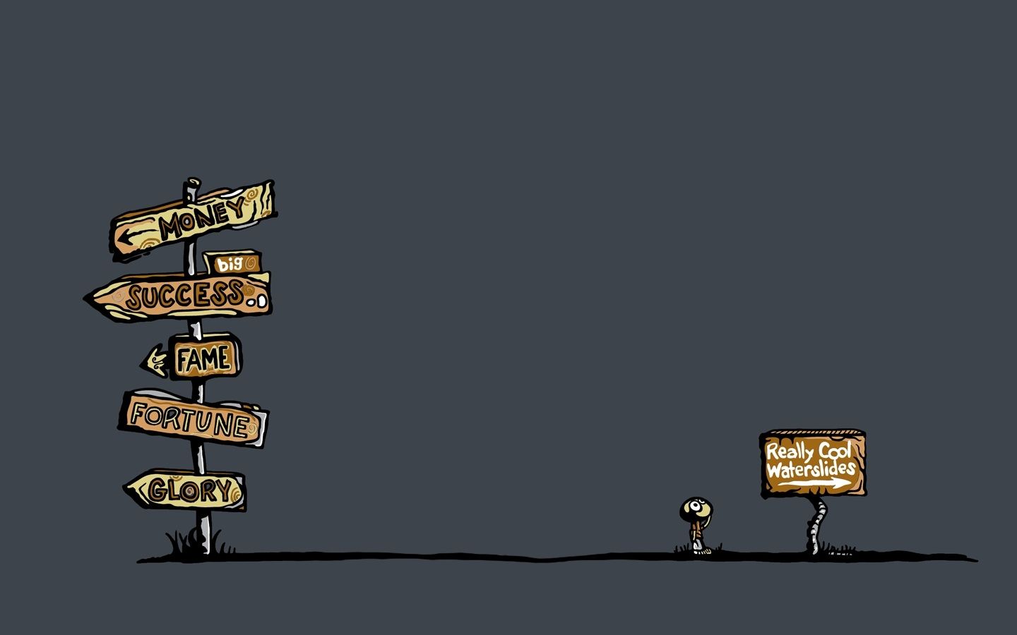 cartelli direzioni disegnati, 1440x900 720p, PC