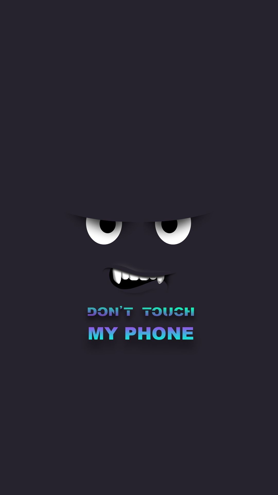 Faccia mostro non toccare, 1080x1920 Verticale, Mobile