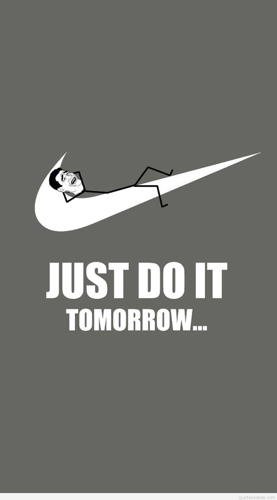 Parodia logo Nike rilassato, swoosh, 1080x1947 Full HD Verticale, Smartphone