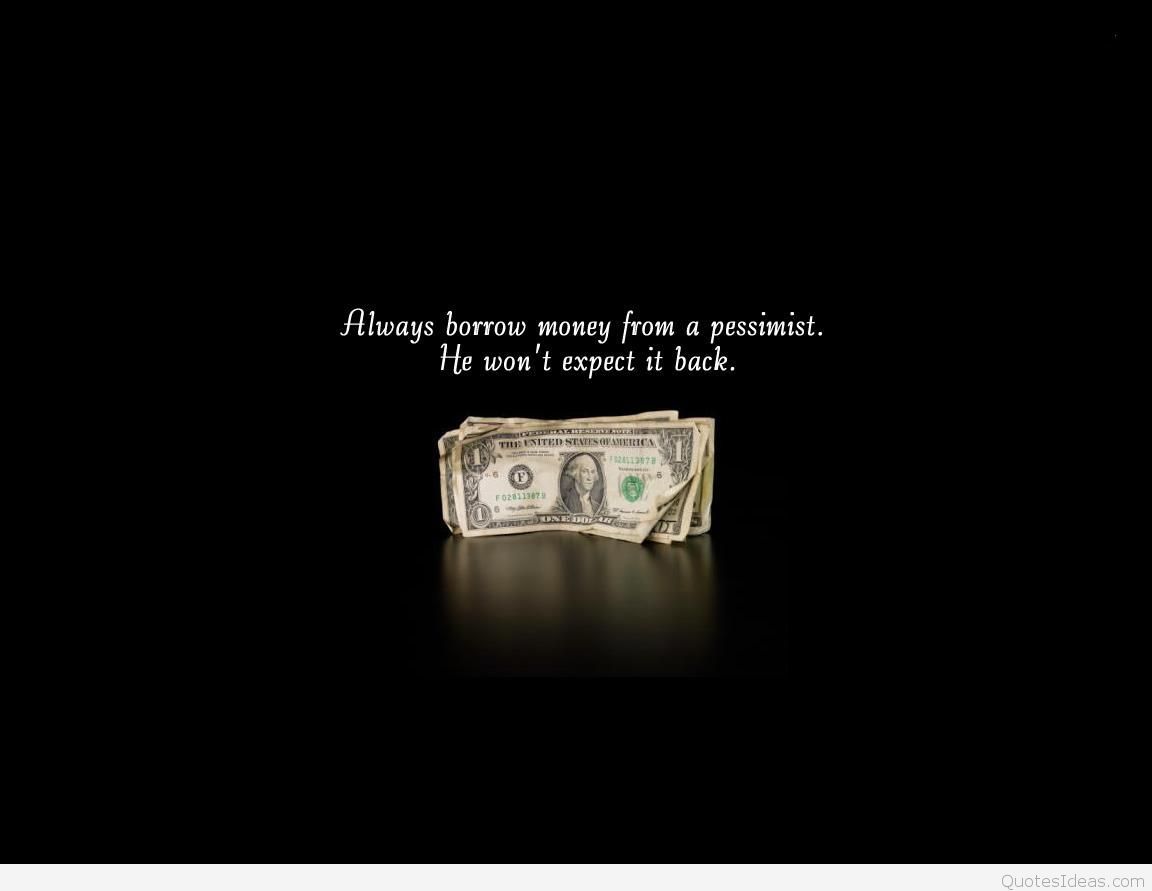 Banconota dollaro citazione umoristica, 1152x891 HD, Laptop