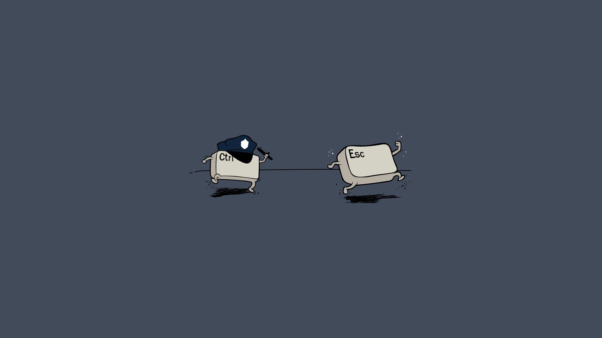 Personaggi cartoon minimalisti grigi, 1920x1080 Full HD 1080p, Desktop