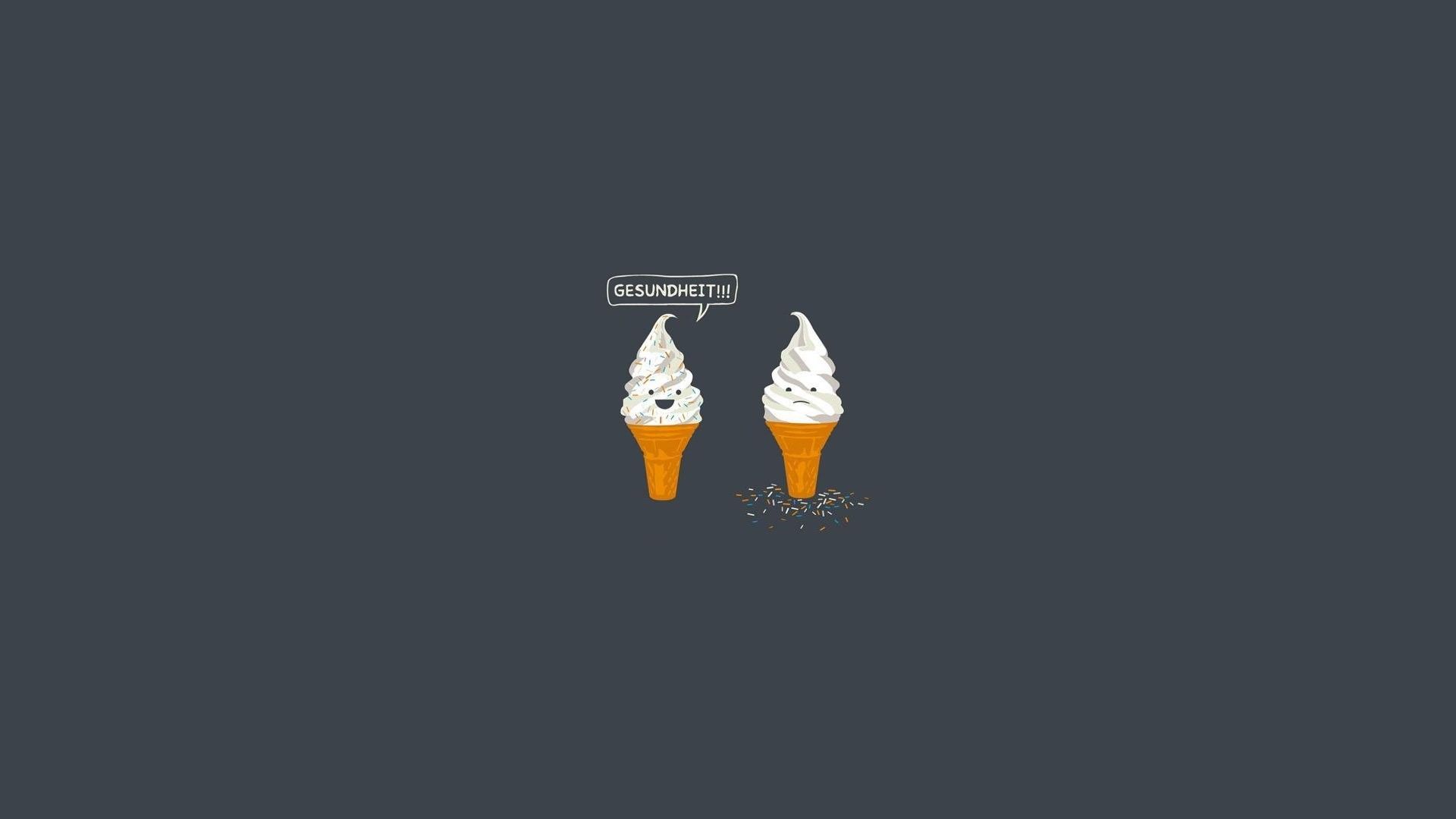 Due coni gelato cartoon, 1920x1080 1080p, Desktop