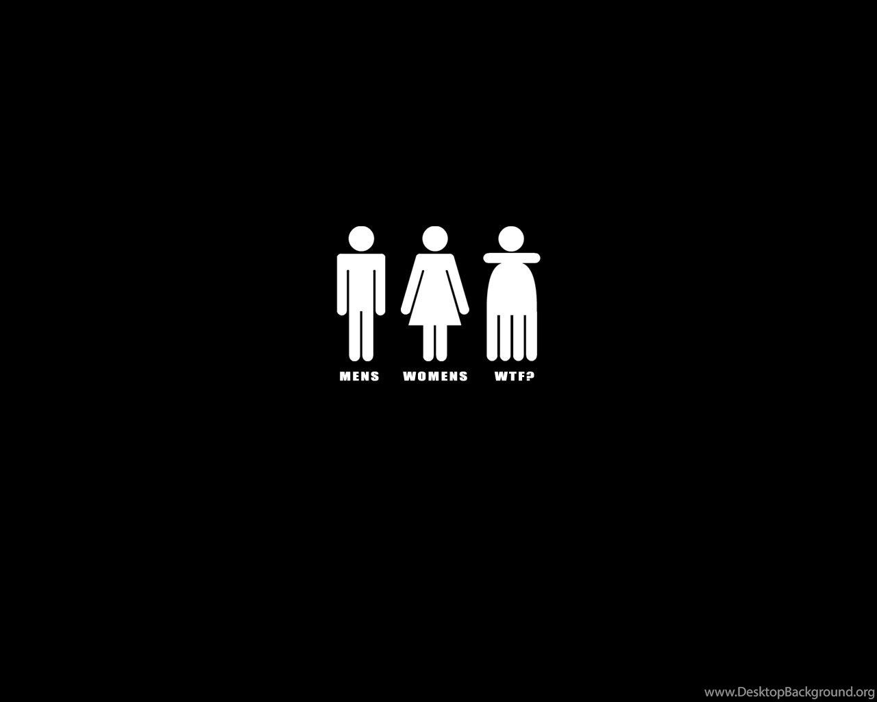 Simboli bagno uomo donna WTF, 1280x1024 HD, Desktop
