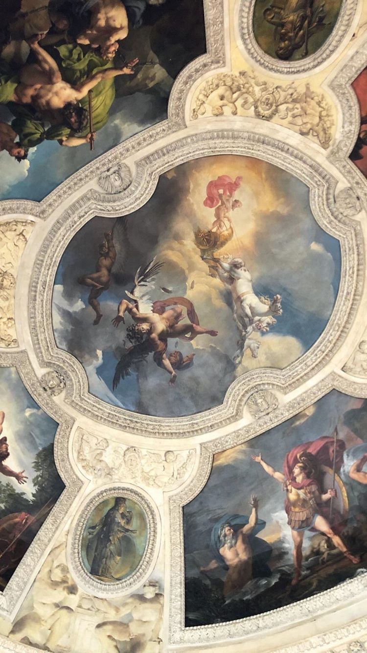 Affresco soffitto mitologia greca, 750x1334 Full HD Verticale, iPhone Air