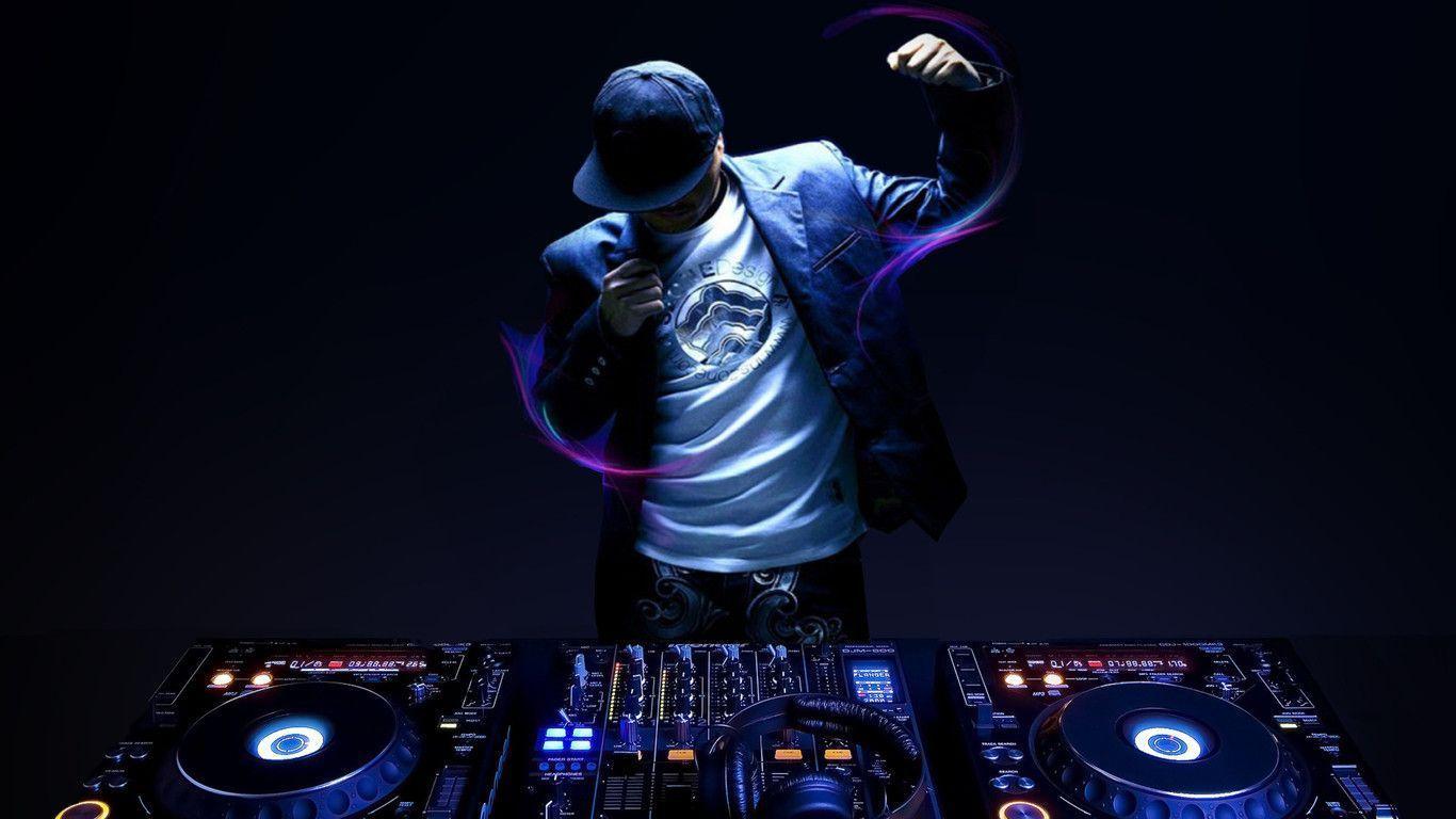 DJ con consolle mixer blu, 1366x768 720p, PC