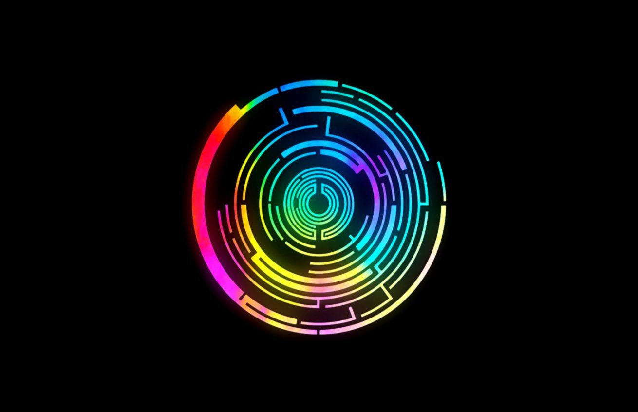 Cerchio arcobaleno luminoso astratto, 1310x846 HD, Desktop