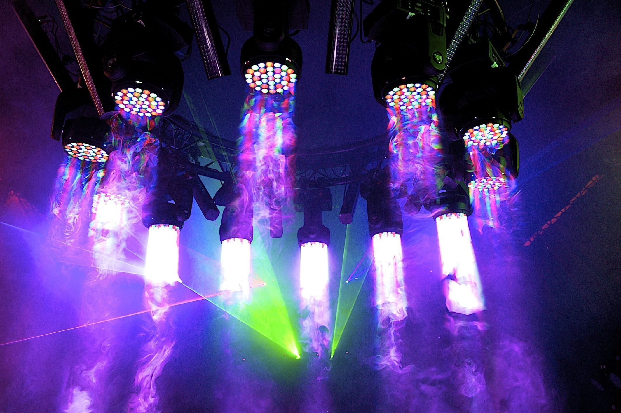 Luci disco viola con fumo, 2128x1416 Hi-Res, Desktop