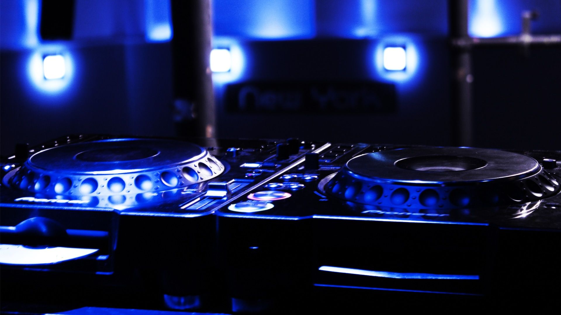 Console DJ luci blu, 1920x1080 Full HD 1080p, PC