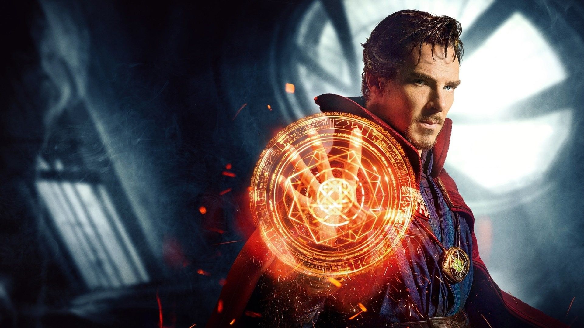 Doctor Strange scudo magico arancione, 1920x1080 1080p, Monitor Gaming